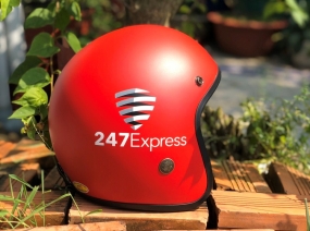Mũ BH Quảng cáo cho hãng 247 Express