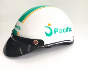 Mũ Bảo Hiểm Nửa Đầu In Logo Quảng Cáo Cho PACIFIC
