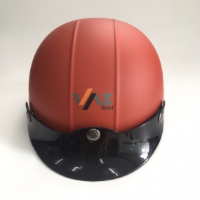 Mũ Bảo Hiểm Nửa Đầu Quảng Cáo Cho VAS Steel